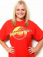 Victoria in a Baywatch outfit